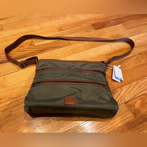 The Sak Olive Green Esperato Nylon Crossbody Bag